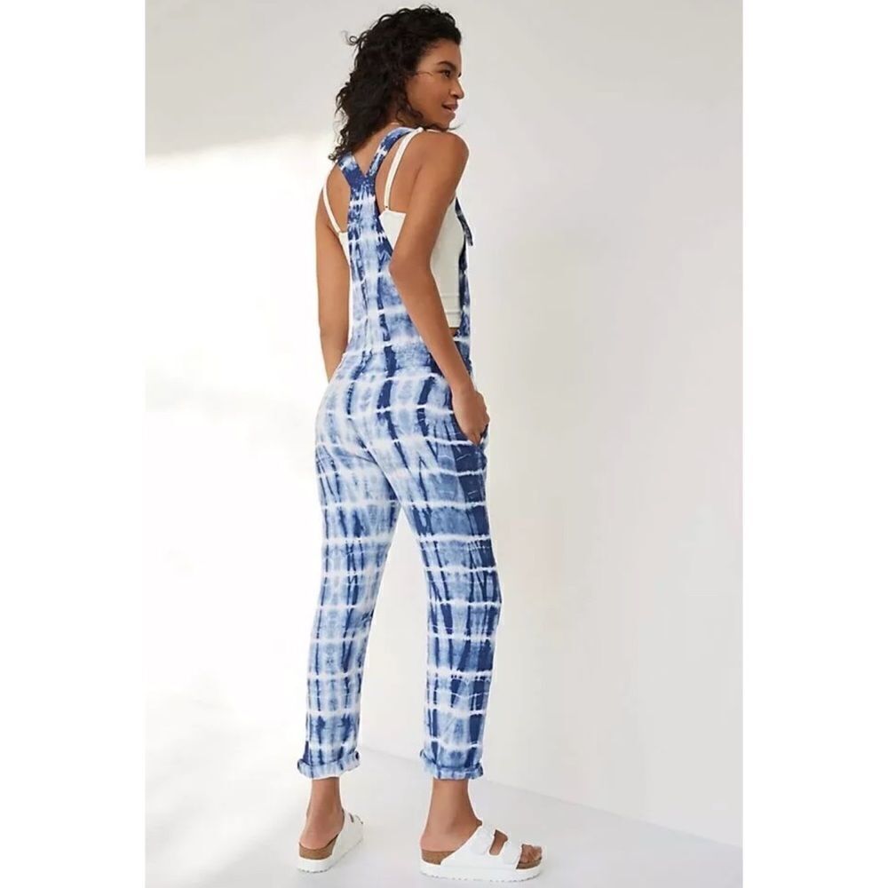 Anthropologie - CLOTH & STONE ASTA TIE DYE OVERALLS - Picture 4 of 6